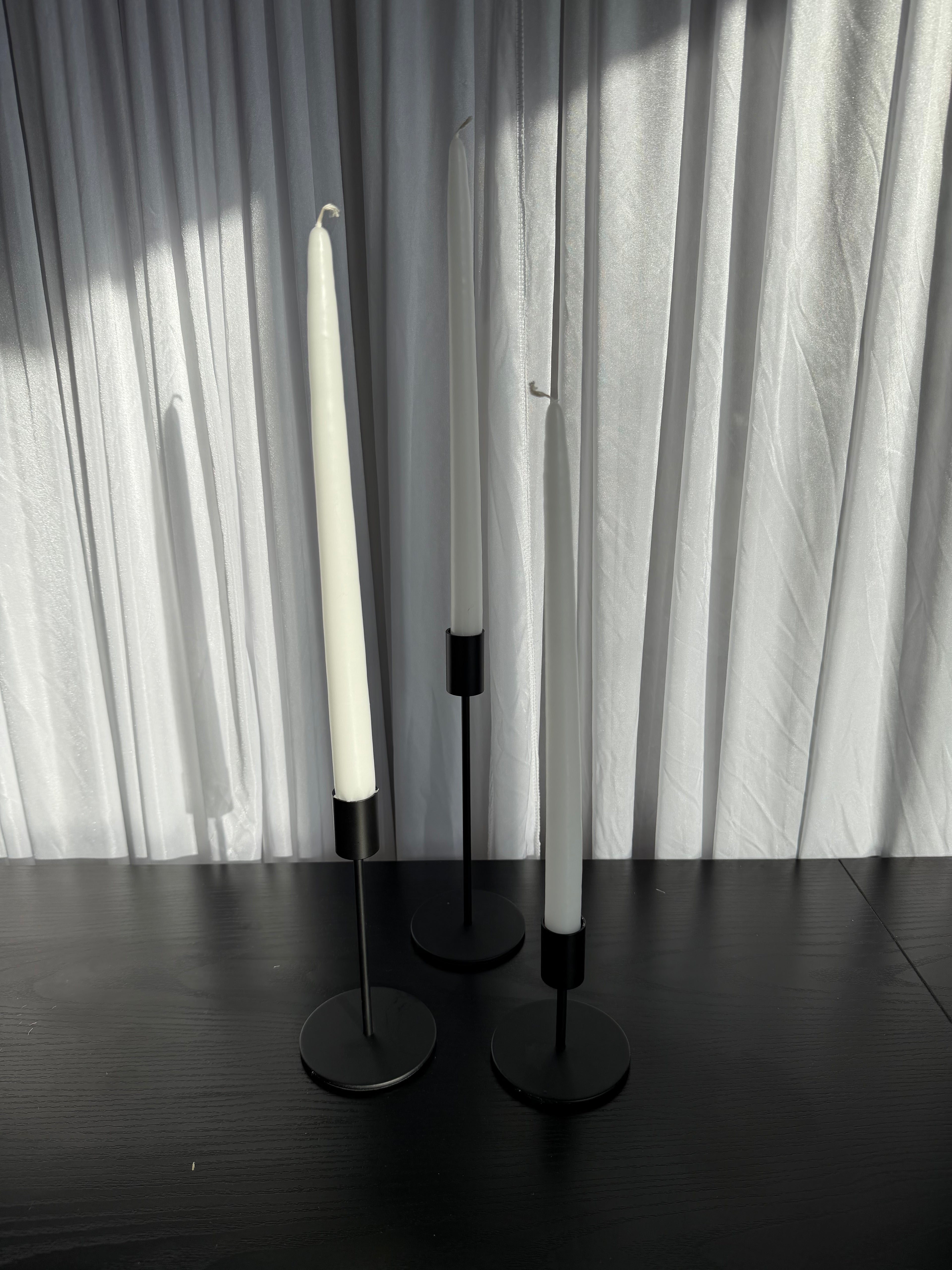 Black Candle Holders